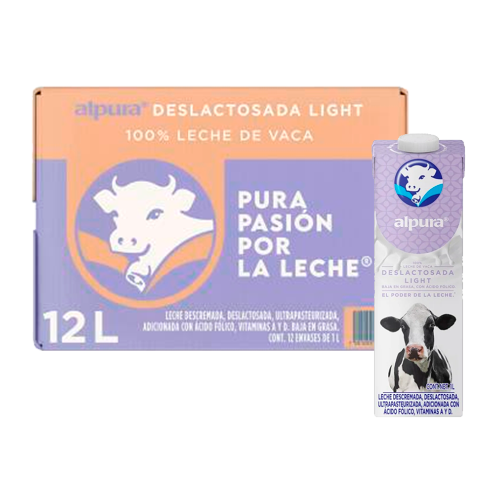 Leche Alpura Deslactosada Light 1 lt. CAJA – Súper La Violeta